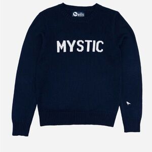 Mystic Women's Intarsia Knit Sweater in Navy